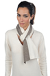 Cashmere & Yak uomo sciarpe foulard luvo ecru grigio naturale 164 x 26 cm